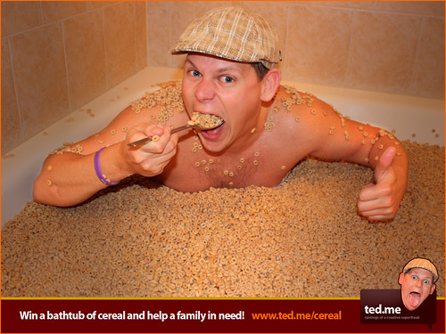 Win a bathtub full of cereal