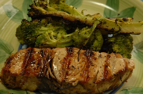 Grilled Spearfish and Brocoli