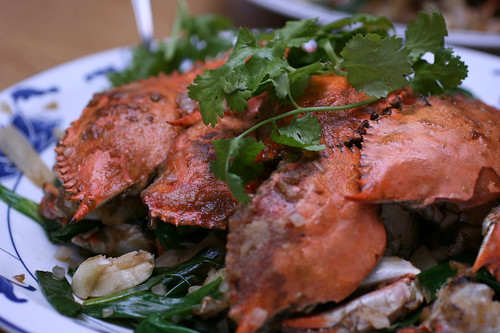 crab with scallion and ginger