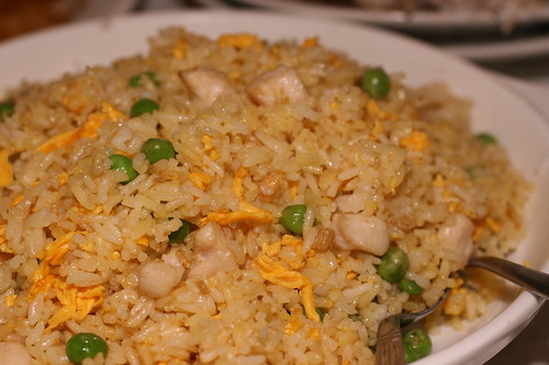 salty fish and chicken fried rice