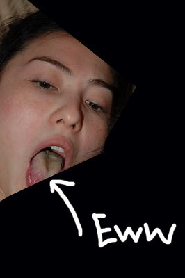 Cecilia Cheung's dirty tongue.