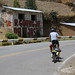 Randy riding on nice pavement south of Cuzco