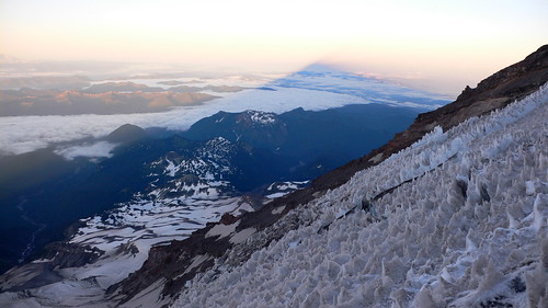 the shadow of Mount Rainier