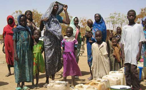 A small group of Sudanese people