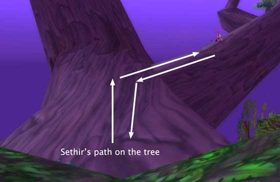 Sethir the Ancient's path