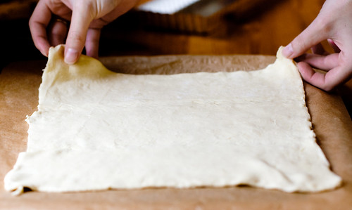 Raw puff pastry