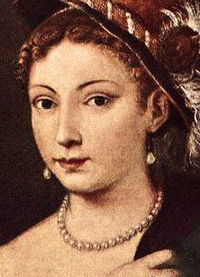 Portrait of a Young Woman by Tiziano Vecellio Titian