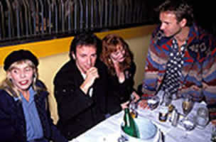 Joni Mitchell and Bruce Springsteen (and Sting, and Bruce's wife, Patti Scialfa)