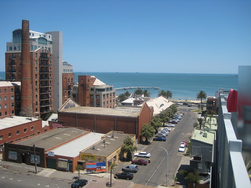 This is the stunning view out of the windows - looking over Port Phillip Bay. 