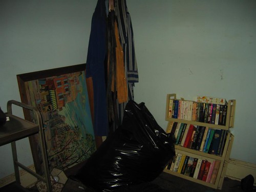 Books, paintings, and robes