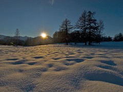 Coucher de soleil sur le Mont Charvin