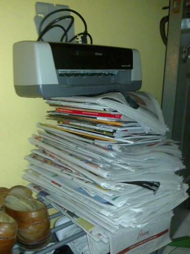 Recycle old newspapers.