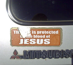 This car is protected by the blood of JESUS