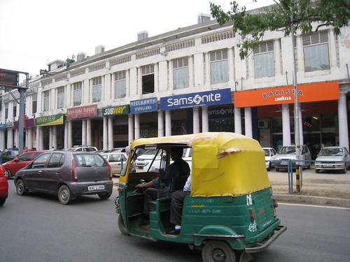 Rickshaw in Connaught Place Rickshaw in Connaught Place