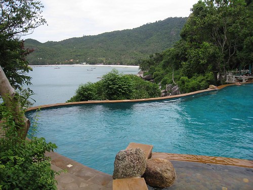 View of Thong Nai Pan Soi (south) from resort's pool