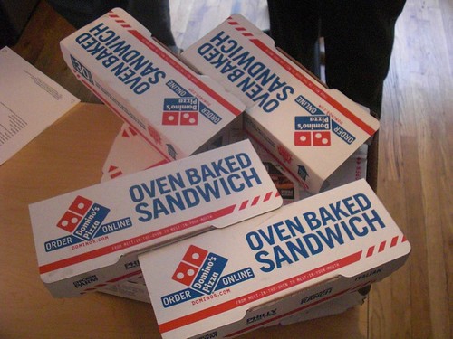 Dominos Oven Baked Sandwiches