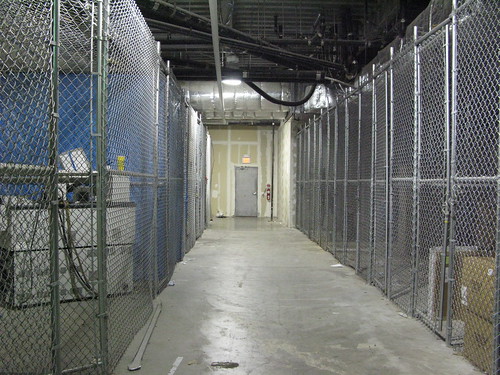 Second floor center court storage cages