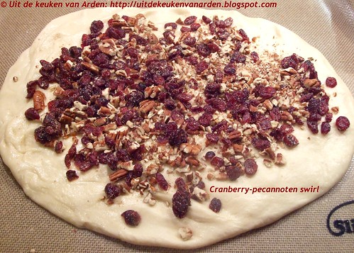 Cranberry-pecannoten swirl