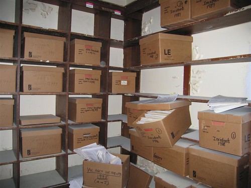Boxes full of incident forms