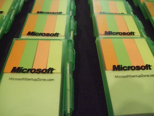 Microsoft goods at TechCrunch50