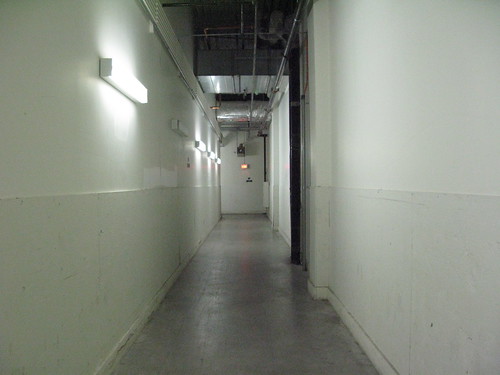 Service corridor in the Nanuet Mall