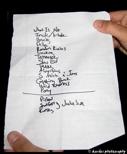 The Silver Jews' setlist, 09/23/2008