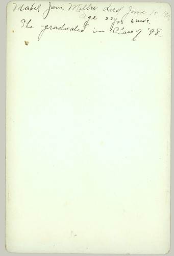 Cabinet Card portrait reverse