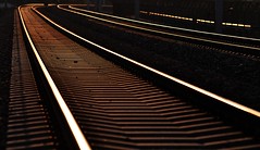 glowing rails • <a style="font-size:0.8em;" href="http://www.flickr.com/photos/20176387@N00/4551924568/" target="_blank">View on Flickr</a>