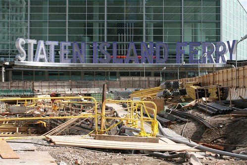 Staten Island Ferry terminal under construction