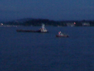 Vancouver fireworks barge