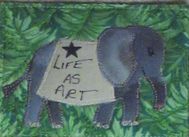 Life as Art Elephant ATC