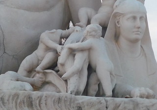 babies around a Sphinx