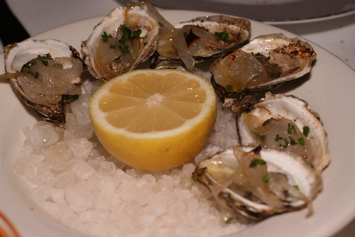 roasted oysters