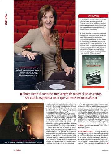 Revista Caras Mercados de Cine en el Perú