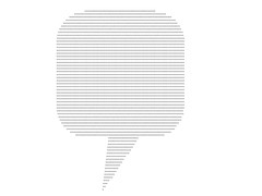 speech bubble made out of plus symbols