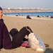 Susanne am Strand von Antalya