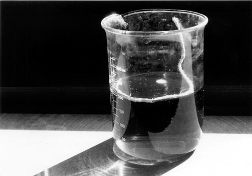 a beaker with water