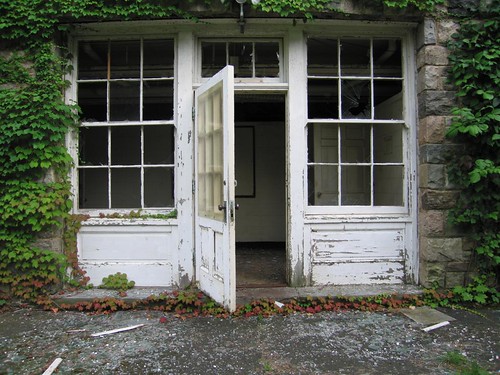 Stewart Hall basement door