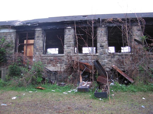 Burnt ruins of the library