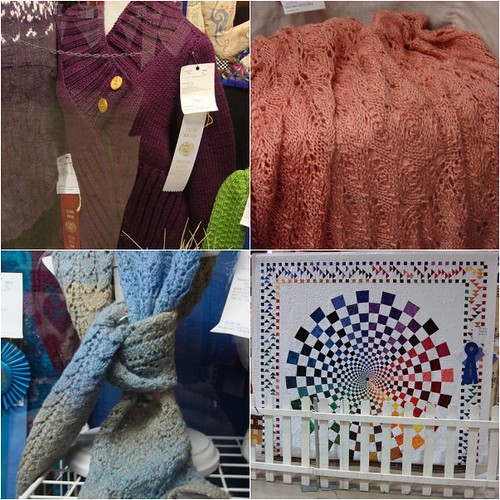 Lovely knits & quilts.