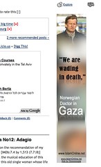 Stupid Advertising calling the war an "Holocaust". Served by Google. Blocking it now