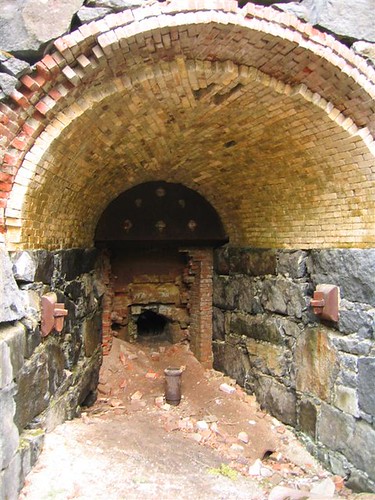 Brick archway to the smelter