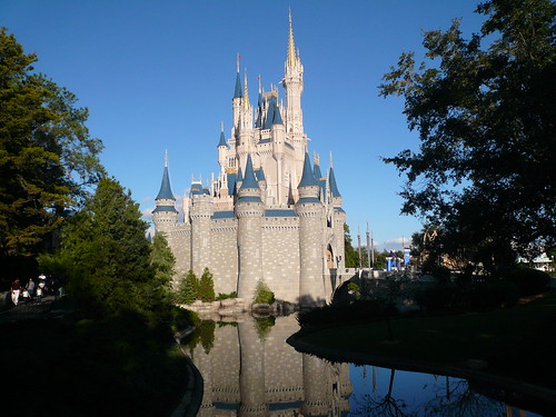 Side View of Cinderella Castle Magic Kingdom Walt Disney World 2008
