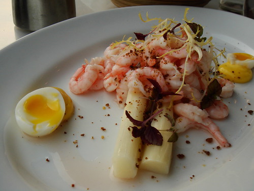 White Asparagus & Shrimps from Skagen