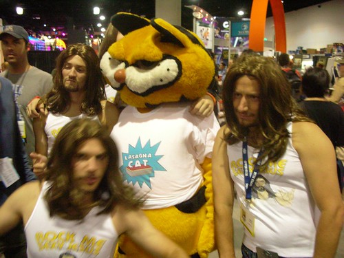 Lasagna Cat and some dudes