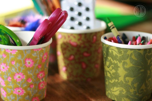 decorated cups