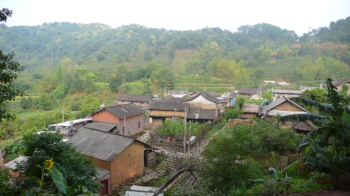 Farmers' houses on edge of village