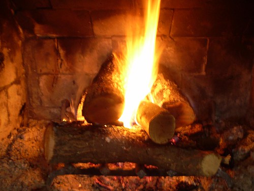 Starting a FIRE in our Fireplace by Wesley Fryer, on Flickr