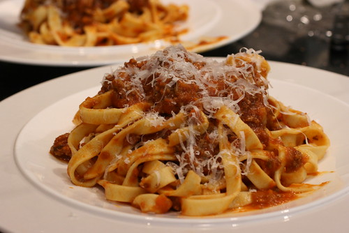 Fettuccine with Meat Sauce 2