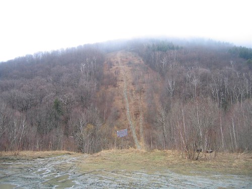 The old ski jump area